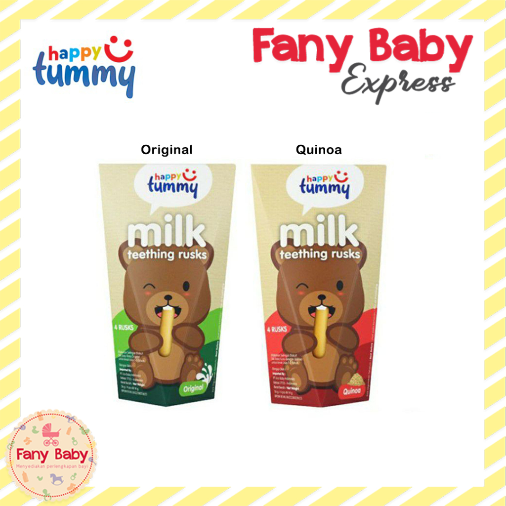 HAPPY TUMMY MILK TEETHING RUSKS / 56GR