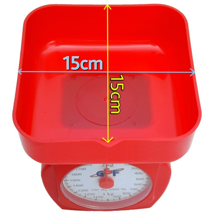 Timbangan Kue Serbaguna Kitchen Scale Analog / Manual GSF kapasitas 2 KG GSF