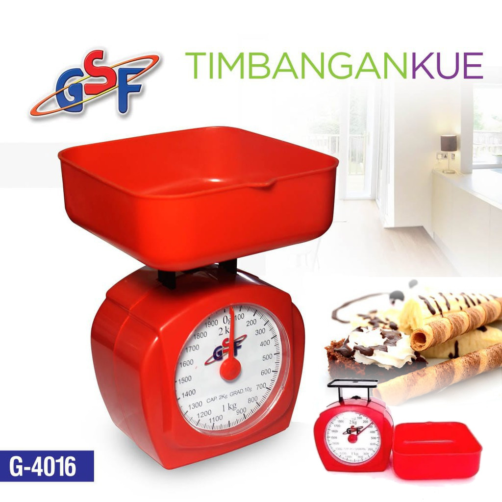 Timbangan Kue Serbaguna Kitchen Scale Analog / Manual GSF kapasitas 2 KG GSF