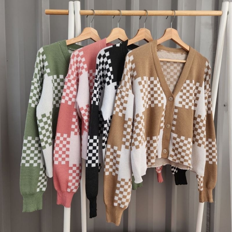 CELLIN KNITE CARDY | KARDIGAN RAJUT WANITA KOREAN | OUTHER CROP BOX WANITA | CARDIGAN KANCING CROP TOP PREMIUM