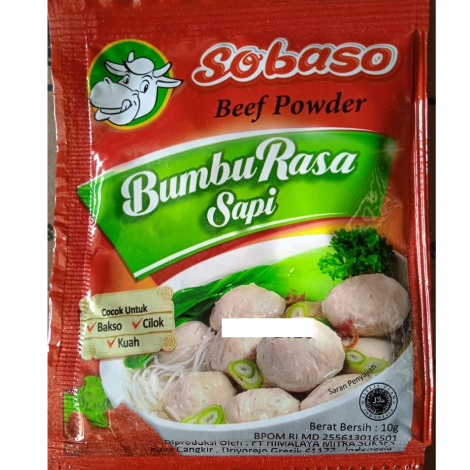 

[M] Sobaso Bumbu Rasa Sapi 10gr untuk Kuah Bakso, Cilok dan Aneka Makanan