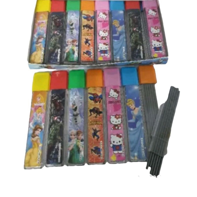 

Isi pensil mekanik 2.0mm (1 pcs) / refill pensil mekanik 2.0mm / isi pensil lead 2.0mm fancy karakter cewe cowo per pcs