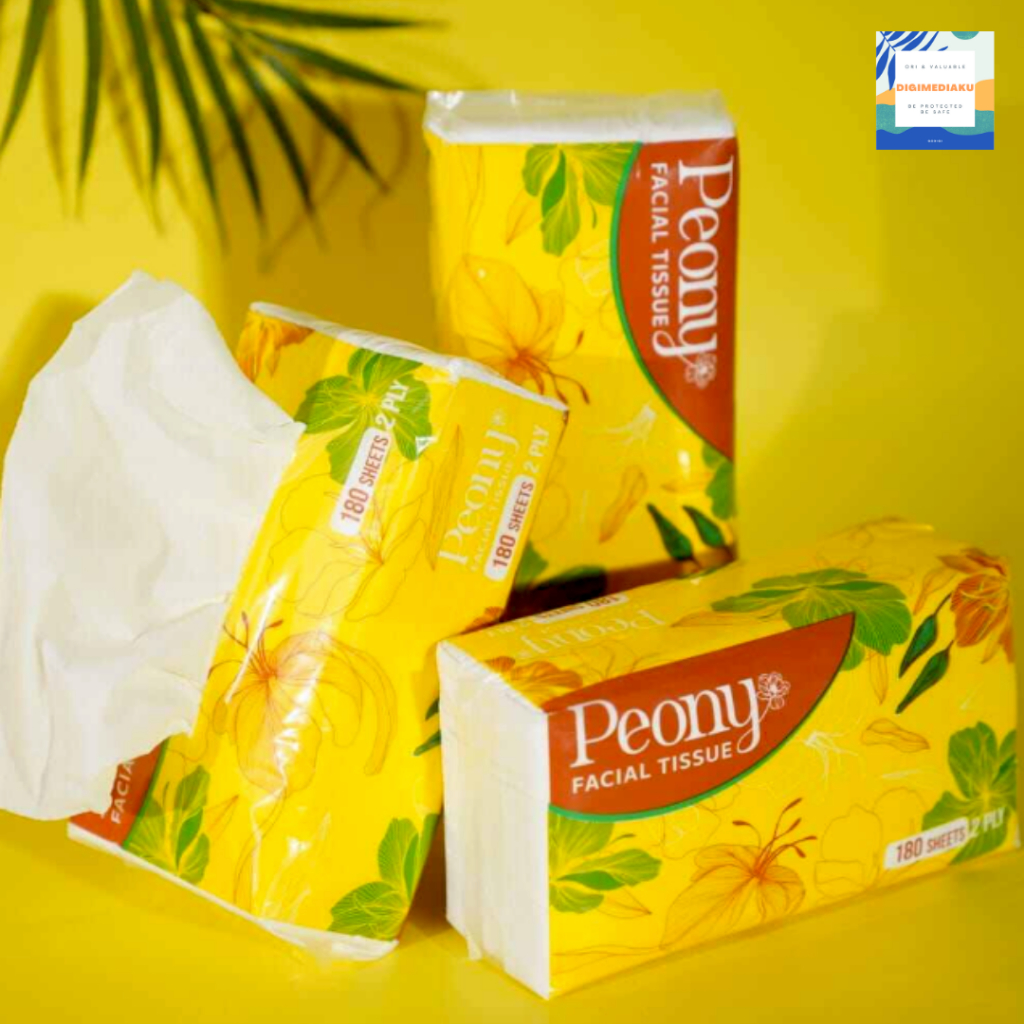 TISSUE PEONY 180 Sheets Halus TISUE PEONY TISSUE FACIAL TISUE FACIAL TISSUE