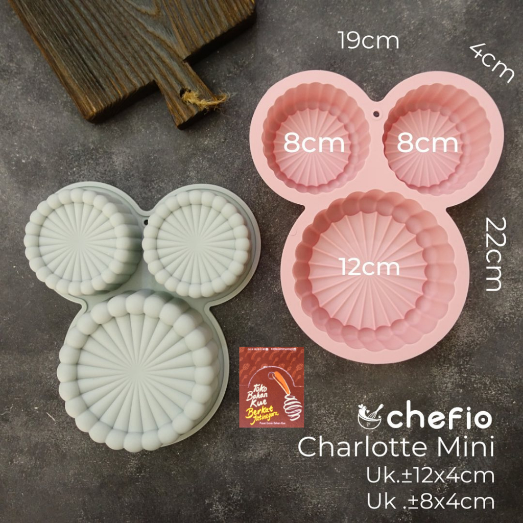 CETAKAN SILICONE CHARLOT / CETAKAN PUDING SILICONE CHEFIO / PCS