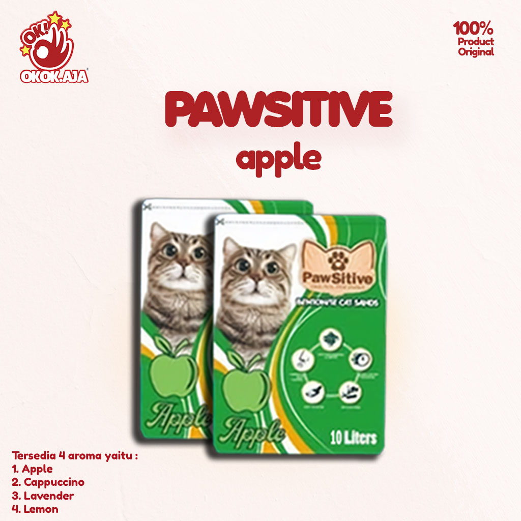 PAWSITIVE 10L Pasir kucing gumpal wangi  ( GRAB GOSEND )