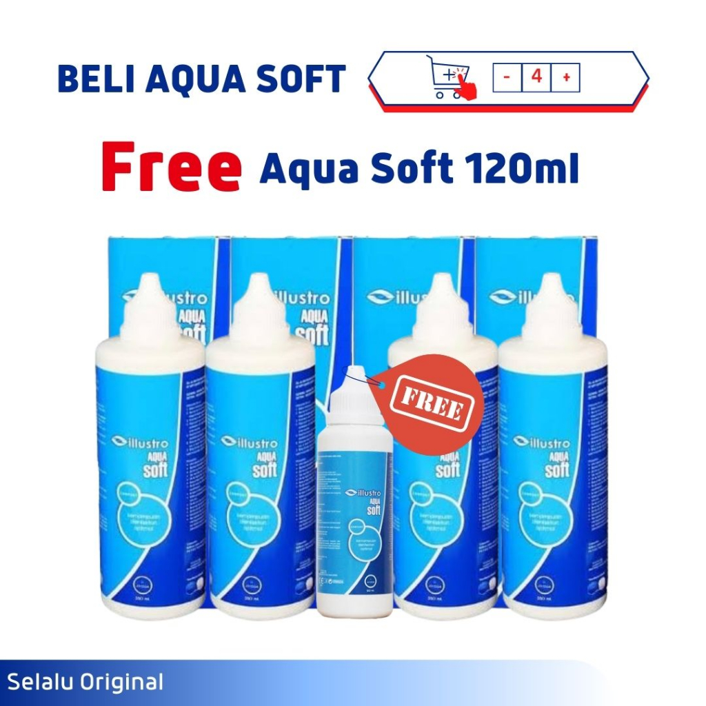 CAIRAN PEMBERSIH SOFTLENS AQUASOFT 350 ML