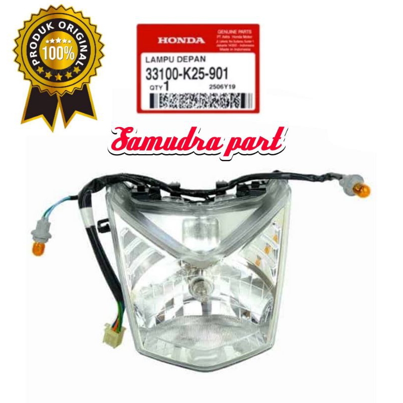 Reflektor Essy Beat Fi lampu depan satu set Beat Fi reflektor Beat injeksi original 33100K25901