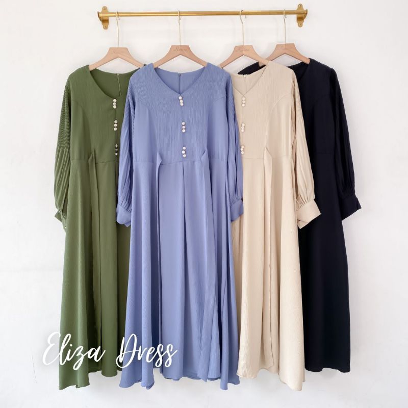 ELIZA DRESS | GAMIS KONDANGAN WANITA PAKAIAN LEBARAN CEWEK MUSLIMAH