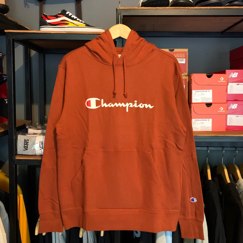 HOODIE CHAMPION BIGSCRIPT ORIGINAL BNWT RESMI ( JAPAN )