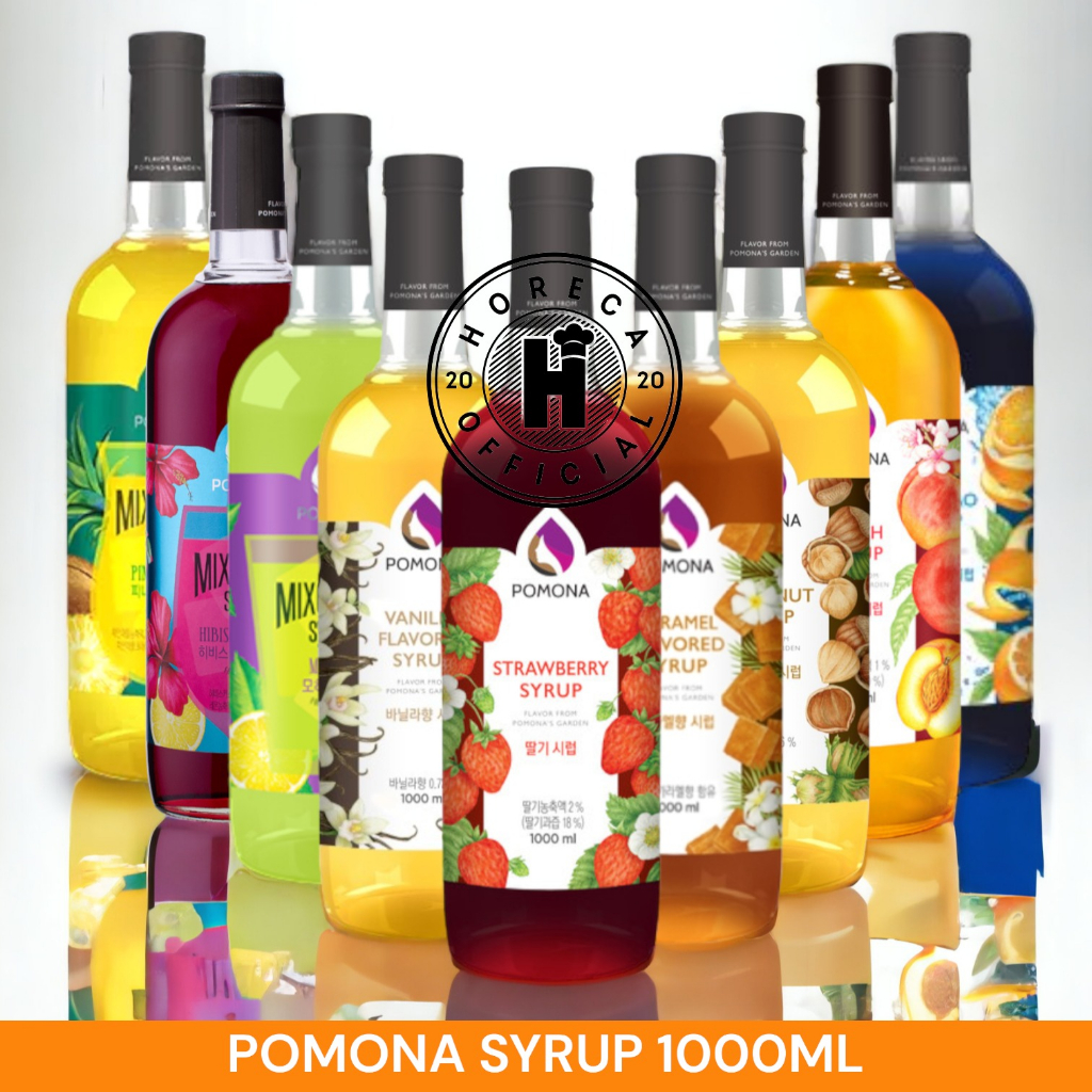 

POMONA SYRUP 1L | SIRUP KOREA POMONA | SYRUP FLAVORED MIXOLOGY POMONA 1000 ML