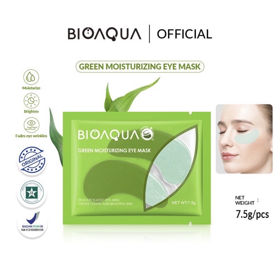 BIOAQUA Moisturizing Eye Mask 7.5g / Masker Pencerah Mata Eye Patch Masker Mata Panda READY BPOM TERLARIS