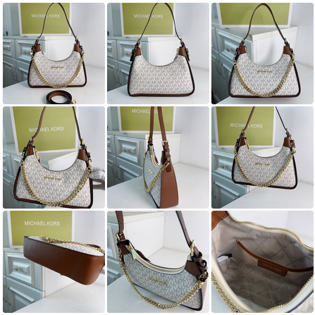 M-K 2229 Wilma Medium Chain Underarm Bag Half Moon Bag Handbag One Shoulder Bag   yxb