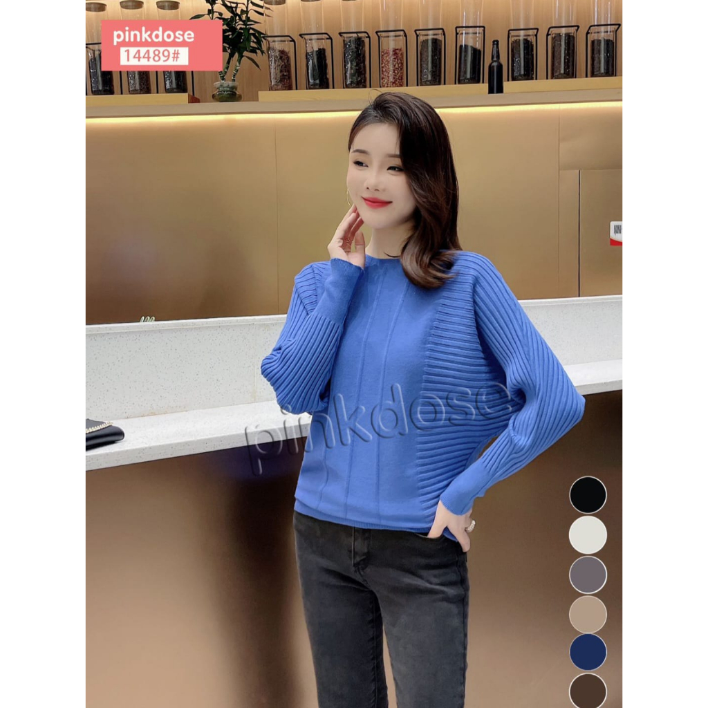 CASSANDRA BATWING RAJUT IMPORT PINKDOSE