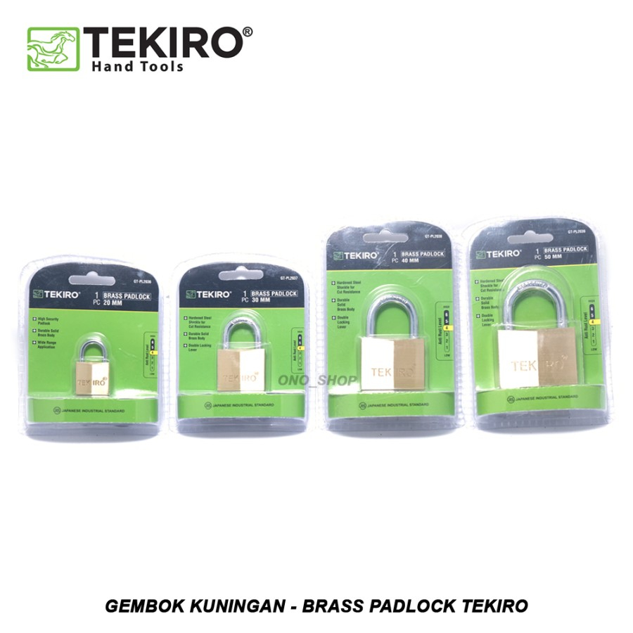 Gembok Kuningan - Brass Padlock Tekiro