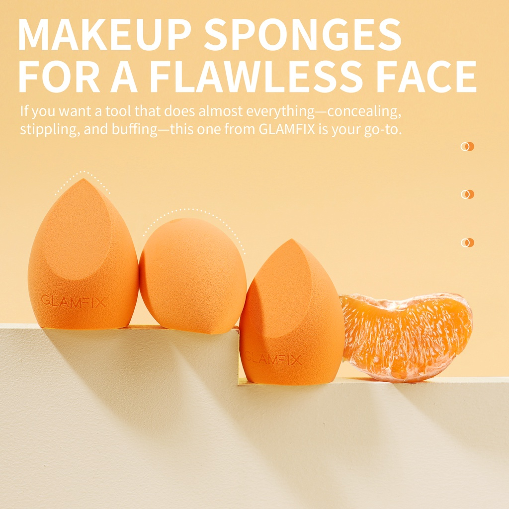 GLAMFIX Blossom Beauty Sponge _ Beauty Blender Spons Foundation | GLAM FIX Alat Kecantikan Makeup by YOU