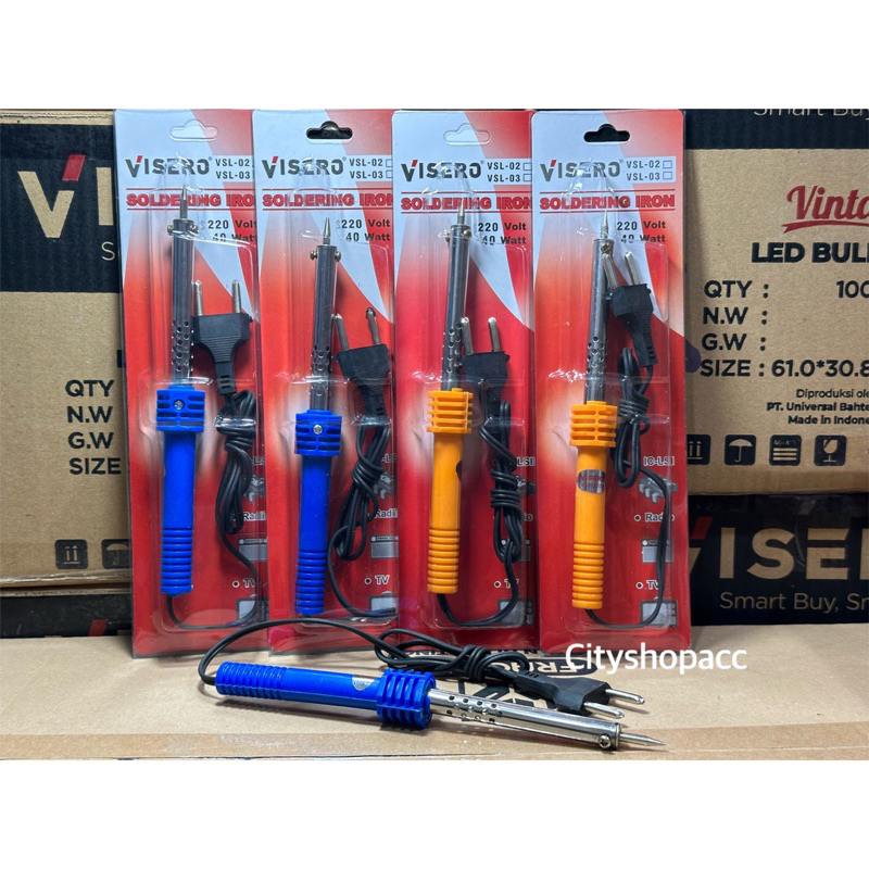 Solder Visero VSL-03 40W / Solder Gagang Plastik Visero VSL03 40W