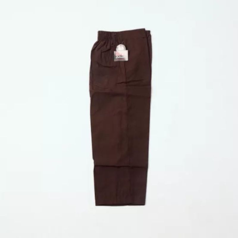 Celana Panjang Sekolah SD Warna Merah Putih Coklat Seragam Bahan Drill Belakang Karet Celana Seragam Sekolah SD