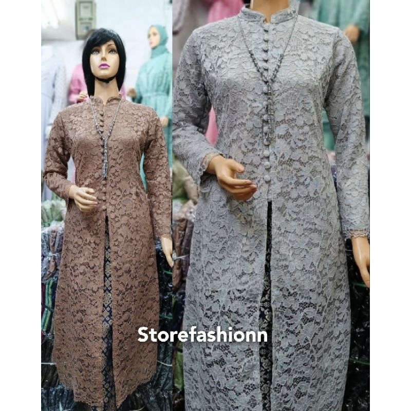 Kebaya brokat Kancing Seribu / Kebaya Tunik / Tunik Brokat / Kebaya / Kebaya Kondangan / Tunik Busui / Kebaya Modern / Tunik / Kebaya Pesta / Kebaya wisuda / Atasan Wanita / Tunik Murah / Kebaya Busui