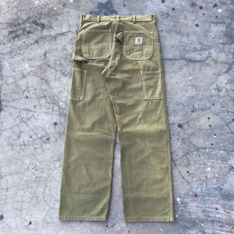 carhartt carpenter pants olive green