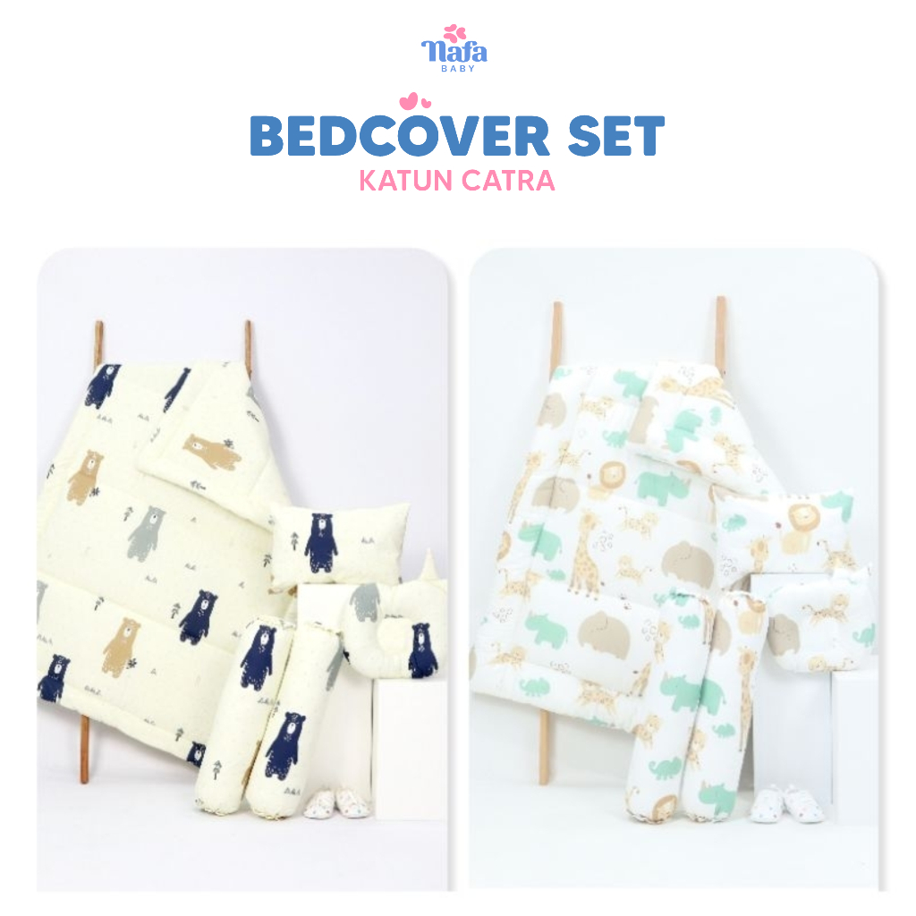 BEDCOVER BABY BEDDING SET/ BEDCOVER BAYI SET BANTAL GULING /KASUR BAYI NAFA BABY