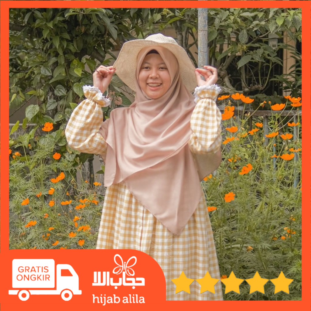 GAMIS BRISHKA ARUMI MOTIF HIJAB ALILA