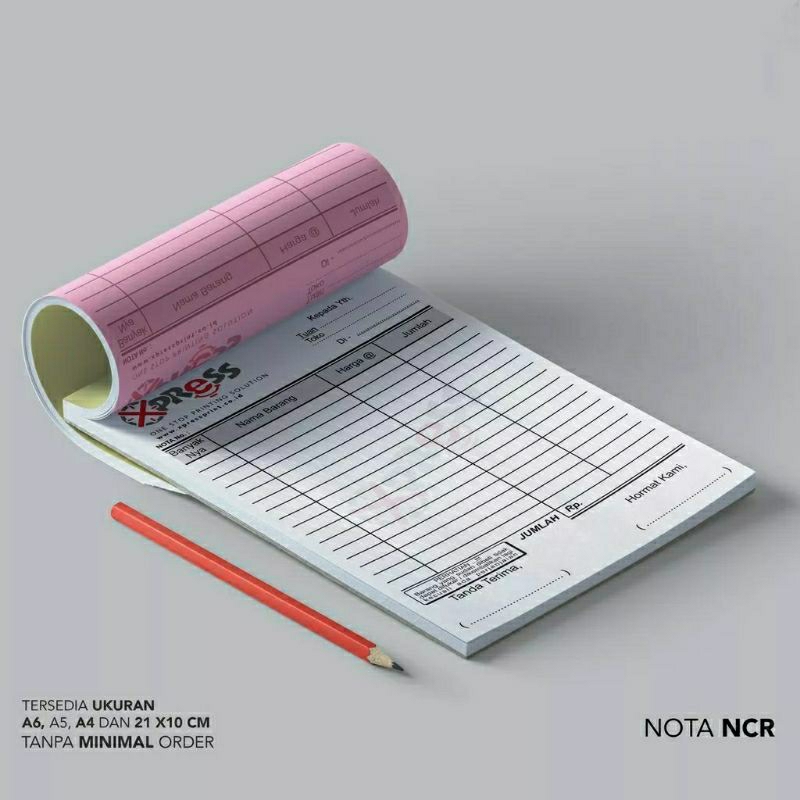 

Cetak Nota Olshop Custom | Nota Toko Custom | Nota Custom