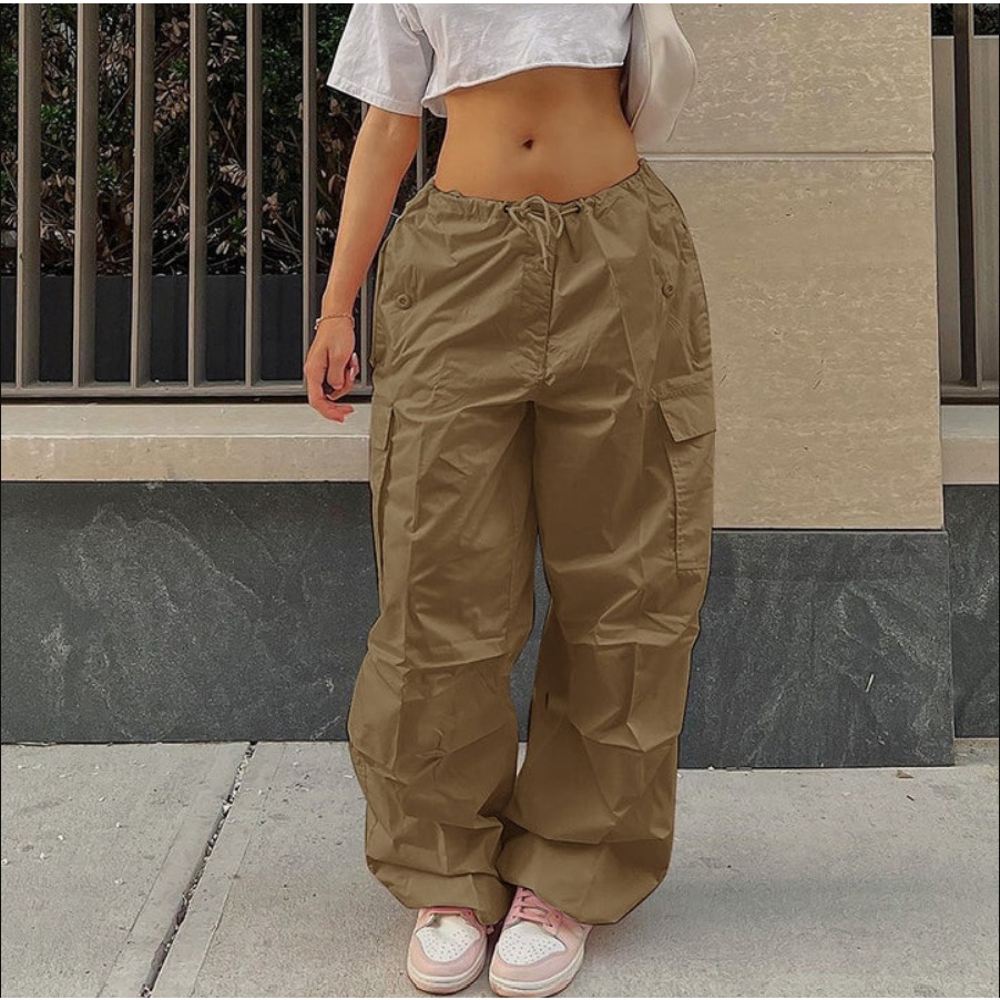 Jogger Cargo Pants - Celana Jogger Sweatpants Baggy Wanita Street Style - Jogger Bangkok