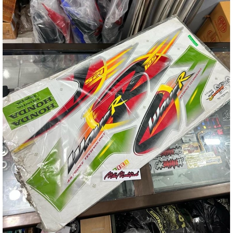 Striping Wave R 2004 Hijau silver bahan kodak paper thailand