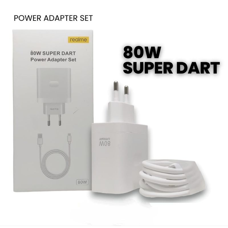 CHARGER SUPER DART VCB8JAEH 80W KABEL TYPE C 100CM COMPATIBLE FOR REALME 8 PRO / REALME 9 PRO / REALME 9 PRO PLUS / REALME GT NEO 3 / REALME GT NEO 3T