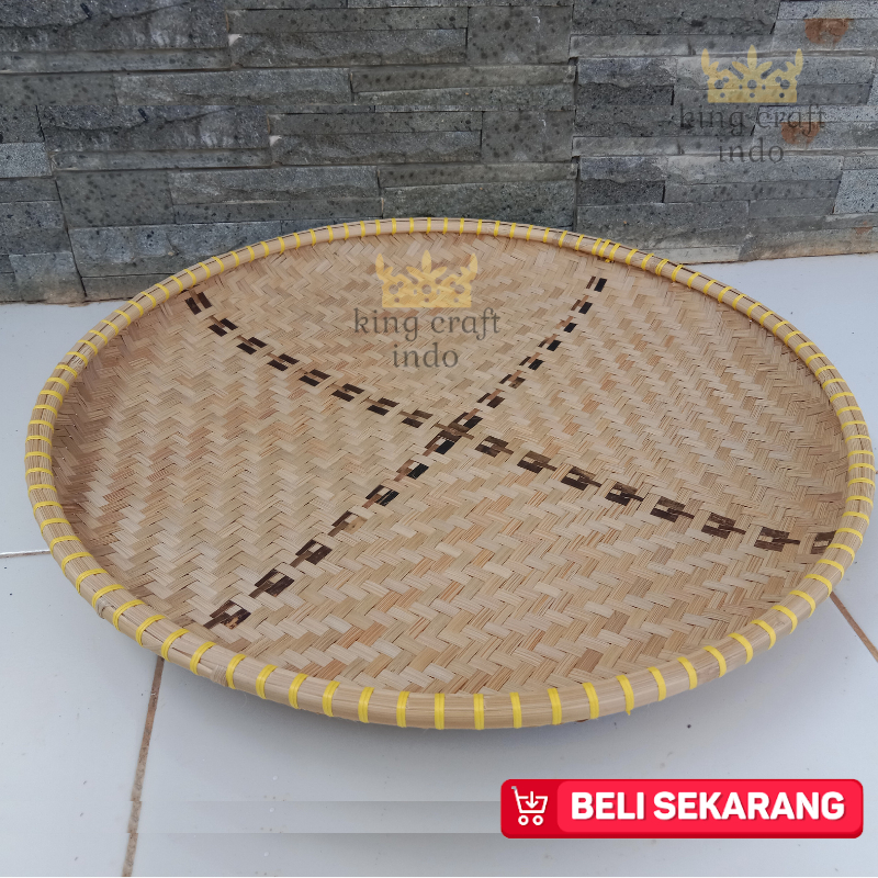 Tampah Bambu Nyiru Besar 50-60 cm Nampan Anyaman Bambu Jumbo