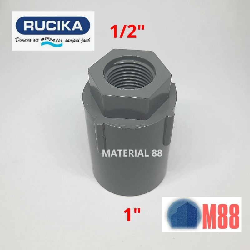SDD 1/2 x 1 inch RUCIKA AW Sok Drat Dalam 0.5 x 1