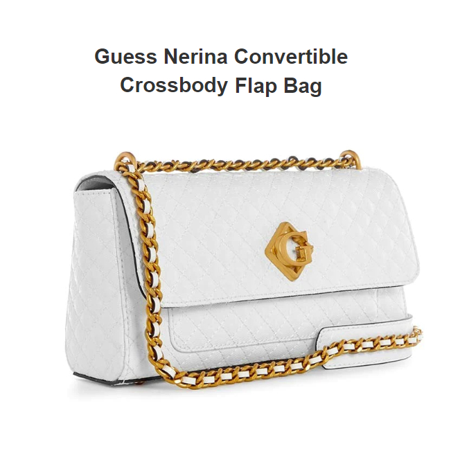 Tas Guess Nerina Convertible Crossbody Flap Bag Original