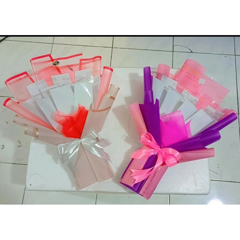 Buket Uang Kosongan Bouqet Wisuda Hempers Hadiah Ulang Tahun Sofenir