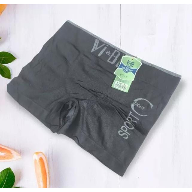 [12 PCS] Boxer Jumbo Super Elastis Grosir Pria Dewasa, Celana Dalam Pendek CD Spandex premium halus