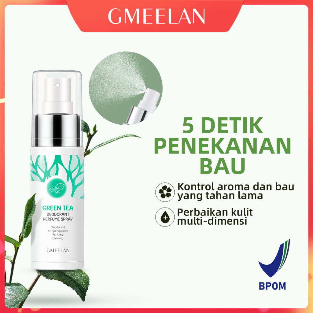 GMEELAN Deodorant Spray Teh Hijau 50ml Prespirex Deodorant