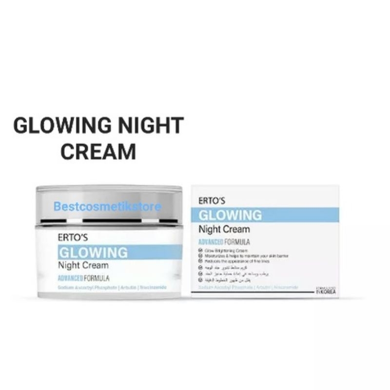 ertos glowing night cream