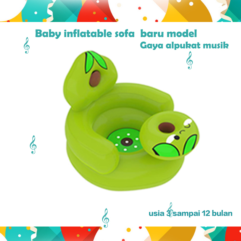 HUAYI MALL 100% jkt ready sofa bayi / kursi bayi pompa untuk belajar duduk, makan, main dan mandi ada musik cocok untuk bayi 4 bulan - 3 tahun