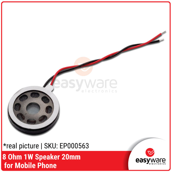 Speaker 8 Ohm 1 Watt 20 mm speaker mini circual 8Ohm 1W