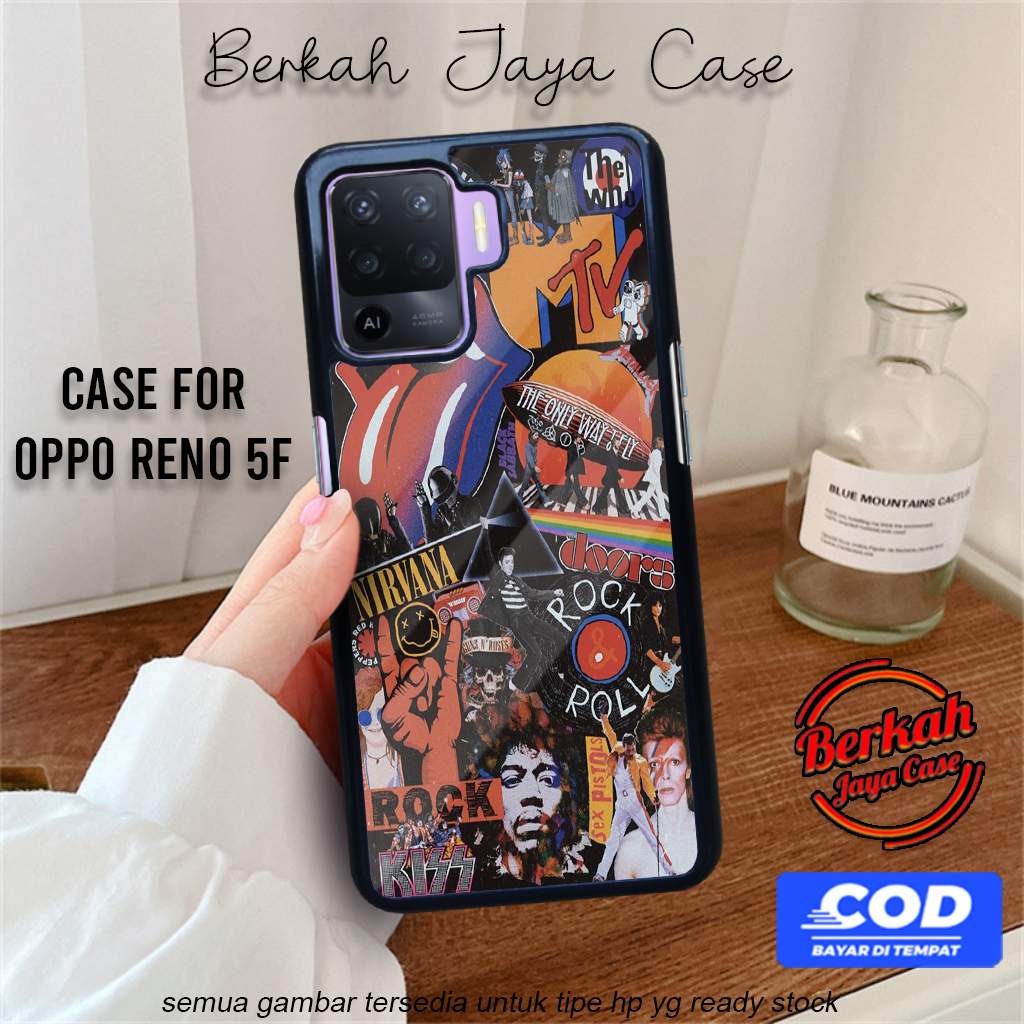 Casing Hp Oppo Reno 5f Case Oppo Reno 5f Motif BAND04 Casing Terbaru Case Hp Lucu Case Karakter Lucu