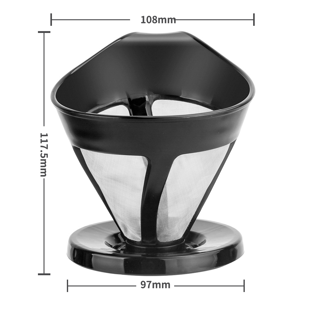 iCafilas Filter Penyaring Kopi V60 Double Layer Filter Dripper - Black