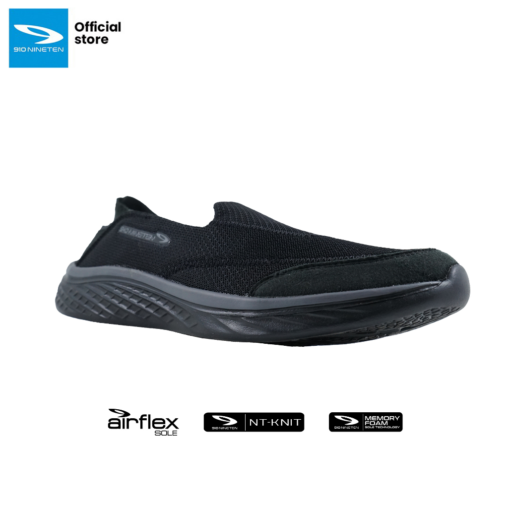 Sepatu Training Slip-On 910 Nineten Kawai 2.0 - Hitam/Hitam Original