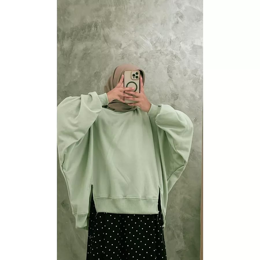 SLT BTWNG xxxl Oversize Sweater Wanita - Sweater Batwing Oversize Kekinian Terbaru Korean Style