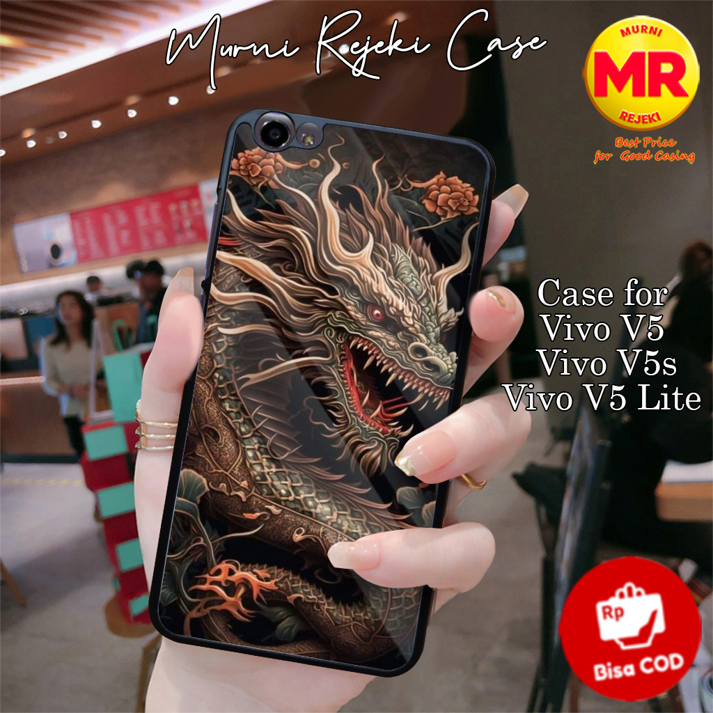 Casing Hp Vivo V5 V5s V5 Lite Case Vivo V5 Lite Motif DRAGON1Case Keren Casing Vivo Case Anime Softc