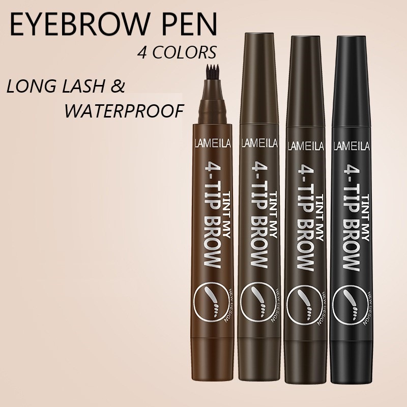 LAMEILA Eyebrow Waterproof Natural Eyebrow Pen Four-Claw Eye Brow Tint Tip Long Lasting LA068