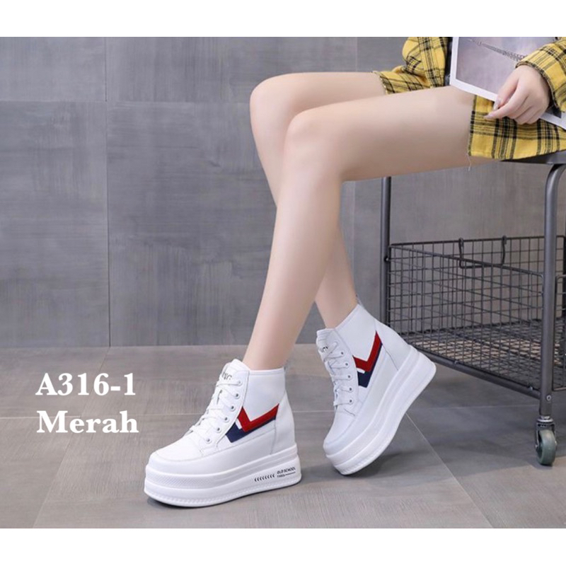 Sepatu wedges korea  A316-1