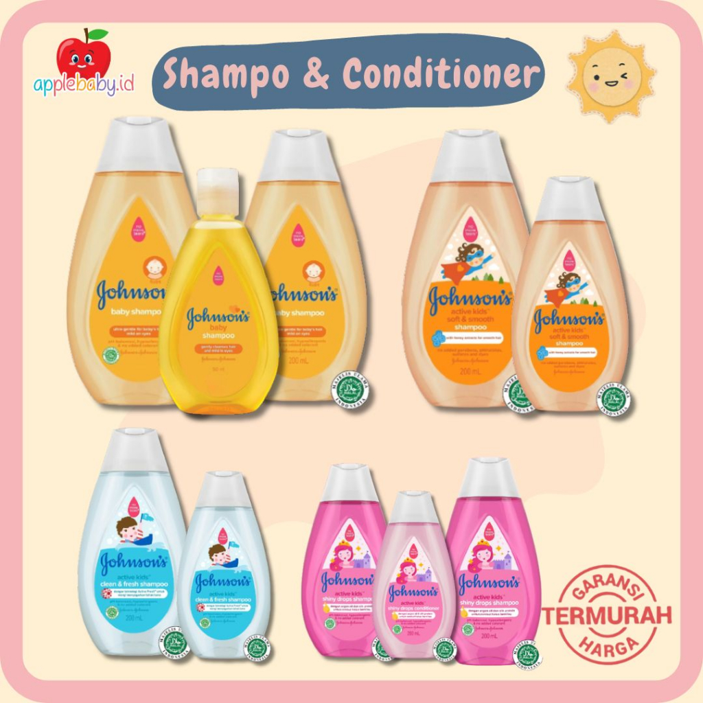 Johnson's Baby Shampoo & Conditioner Shampo Bayi Shampoo Bayi Kondisioner Bayi Shampo Johnson's Bayi