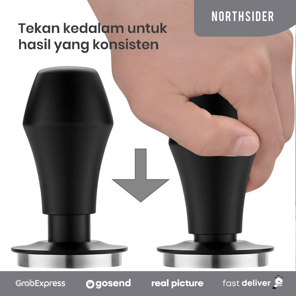 COFFEE TAMPER KOPI ESPRESSO 58mm CONSISTENT CLICK FLAT BASE NS-005