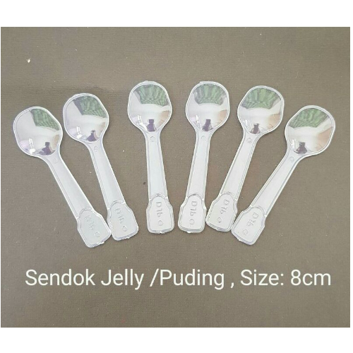 

sendok jelly jeli puding jelli ice cream makan es krim kream isi 100 pcs