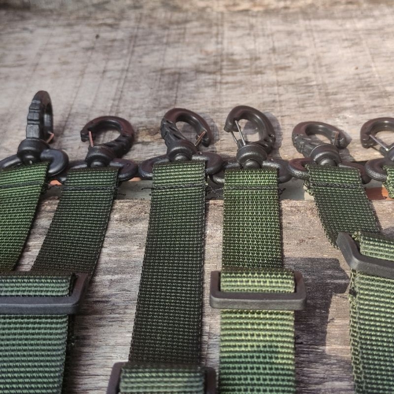 Tali Tas Selempang Lebar 2,5cm Hijau Army Panjang Max 1m - Real Pict