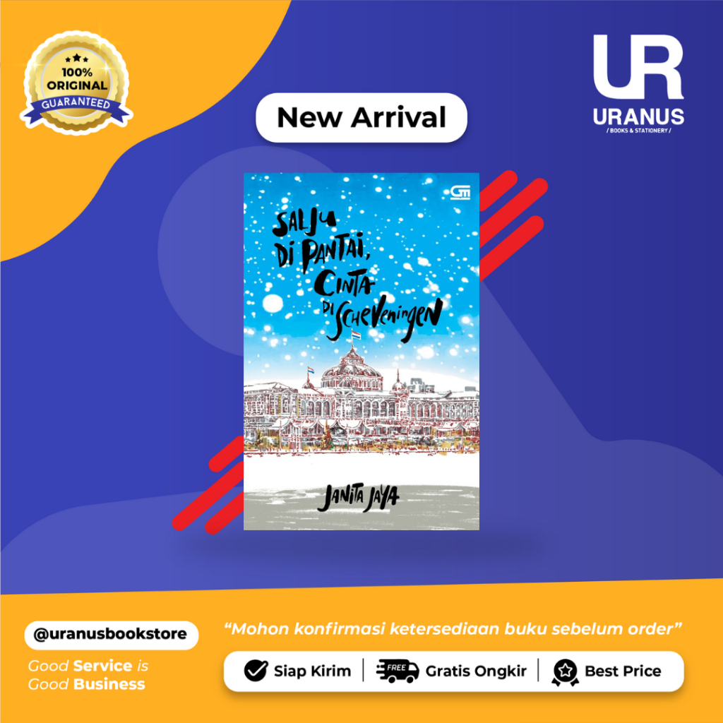 SALJU DI PANTAI , CINTA DI SCHEVENINGEN - JANITA JAYA - GRAMEDIA PUSTAKA - URANUS NGAGEL